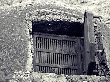 A part of the Nazi fortress in Bratislava built to help the Slovak Fascist regime to defend itself.